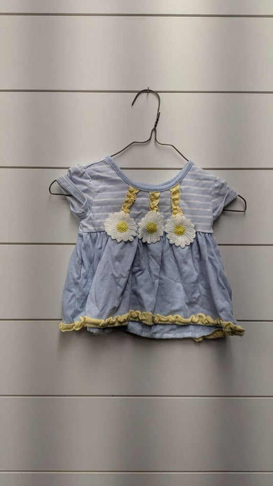Young & Awesome Daisy Ruffle Short Sleeve - 12mo