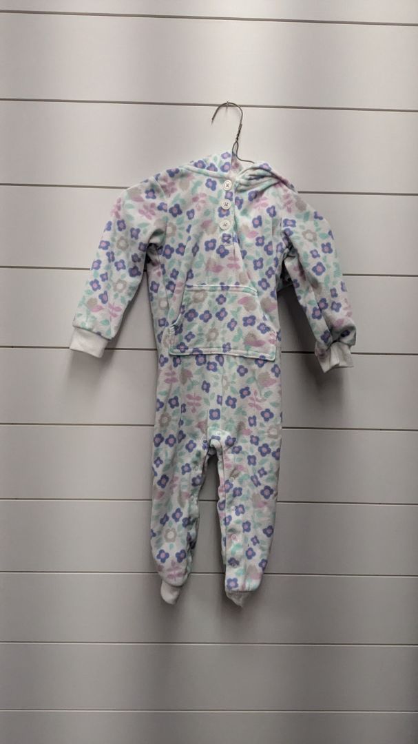 Carters Floral Fleece Pajamas - 24mo