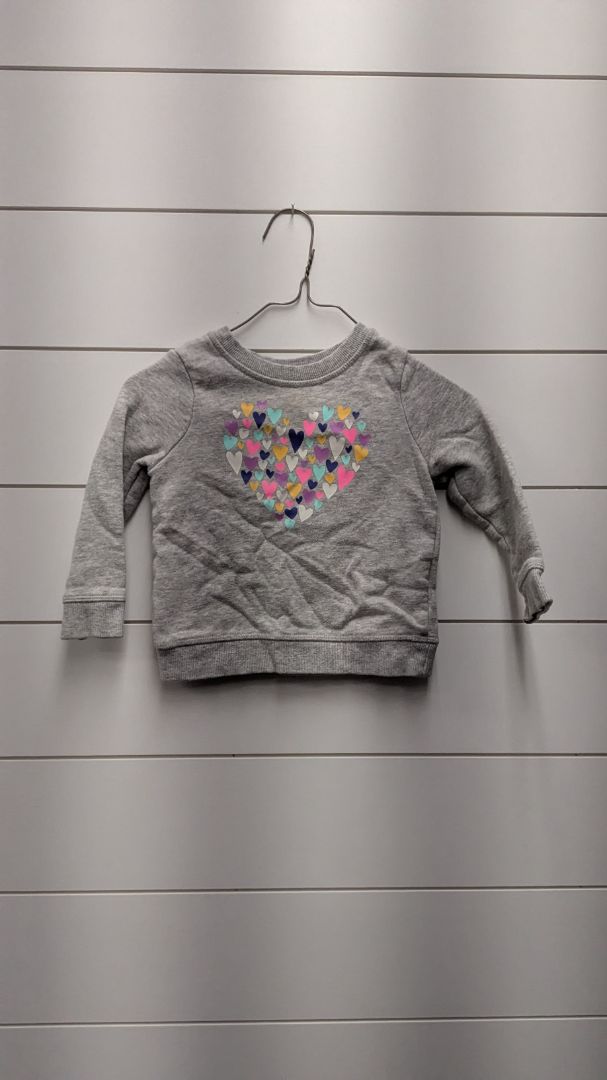 Cat & Jack Heart Sweatshirt - 18mo