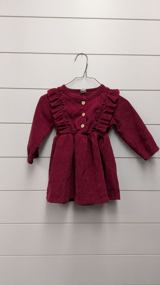 Ribbed Long Sleeve Dress - 24mo