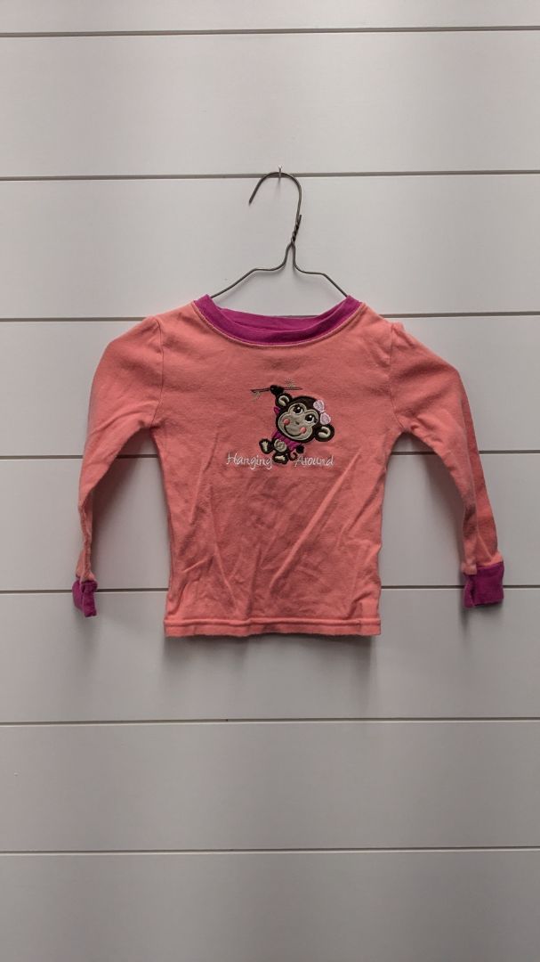 Faded Glory Monkey Pajama Top - 24mo