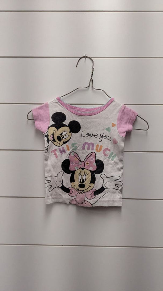 Disney Minnie Mouse Pajama Top - 12mo