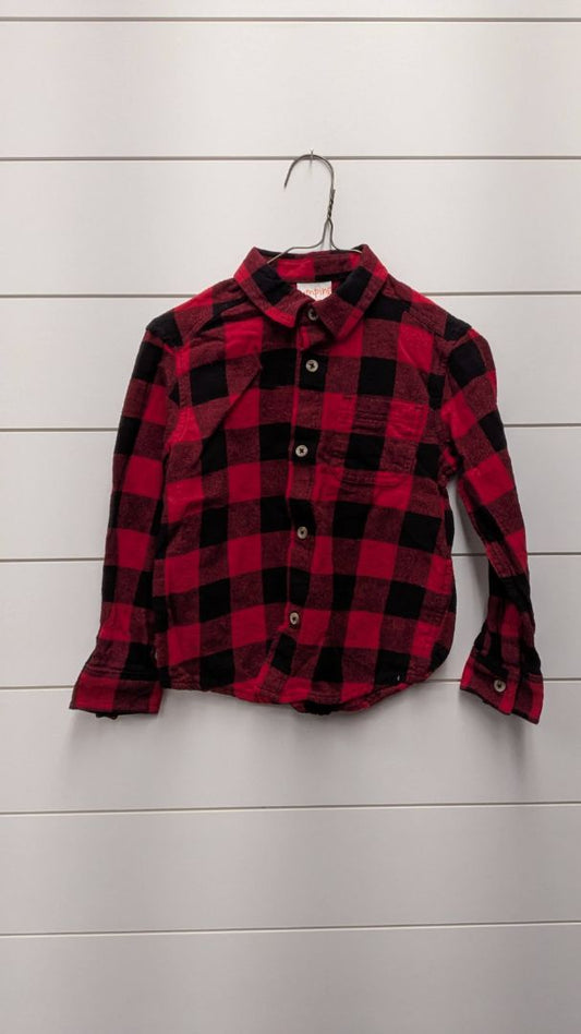 Jumping Beans Long Sleeve Flannel - 5t