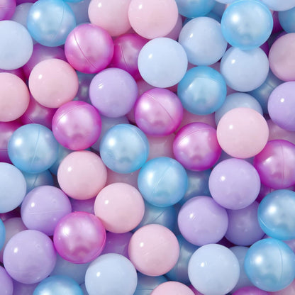 Foam Ball Pit - 36” x 12 - Grey w/ Assorted Balls