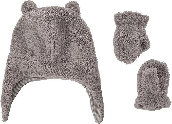 Carter's Hat & Mitten Set NWT - Grey 12mo-24mo