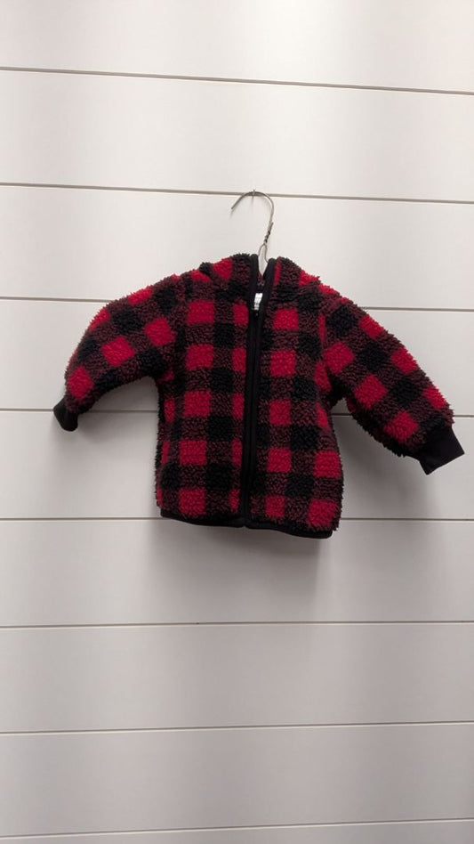Carters Plaid Sherpa Zip-Up - 3mo