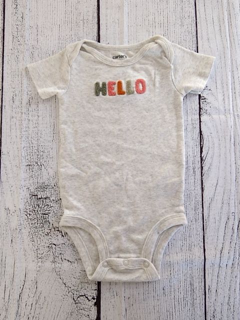 Carters Hello Short Sleeve - 9mo
