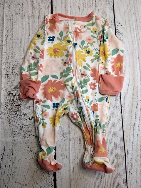 Cloud Island Floral Pajamas - NB