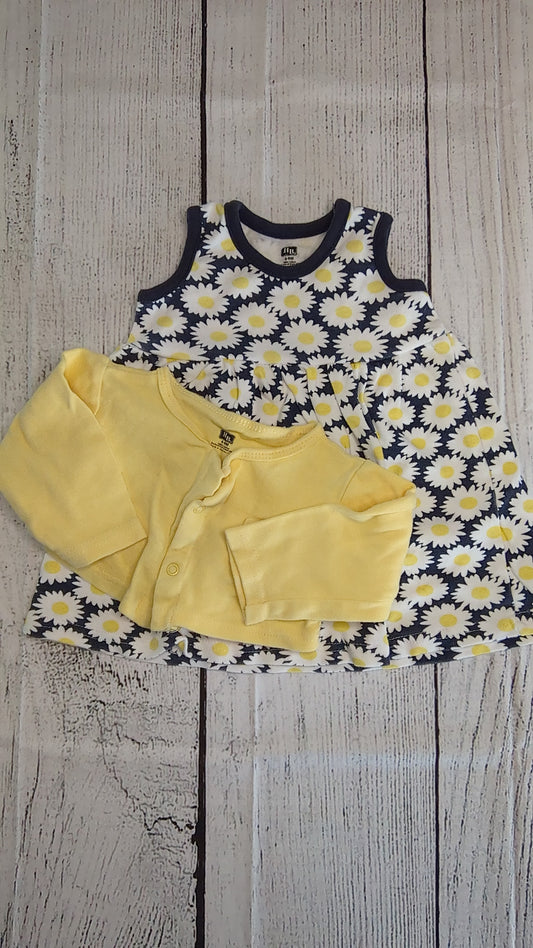 Floral Sun Dress & Cardigan Set - 9mo