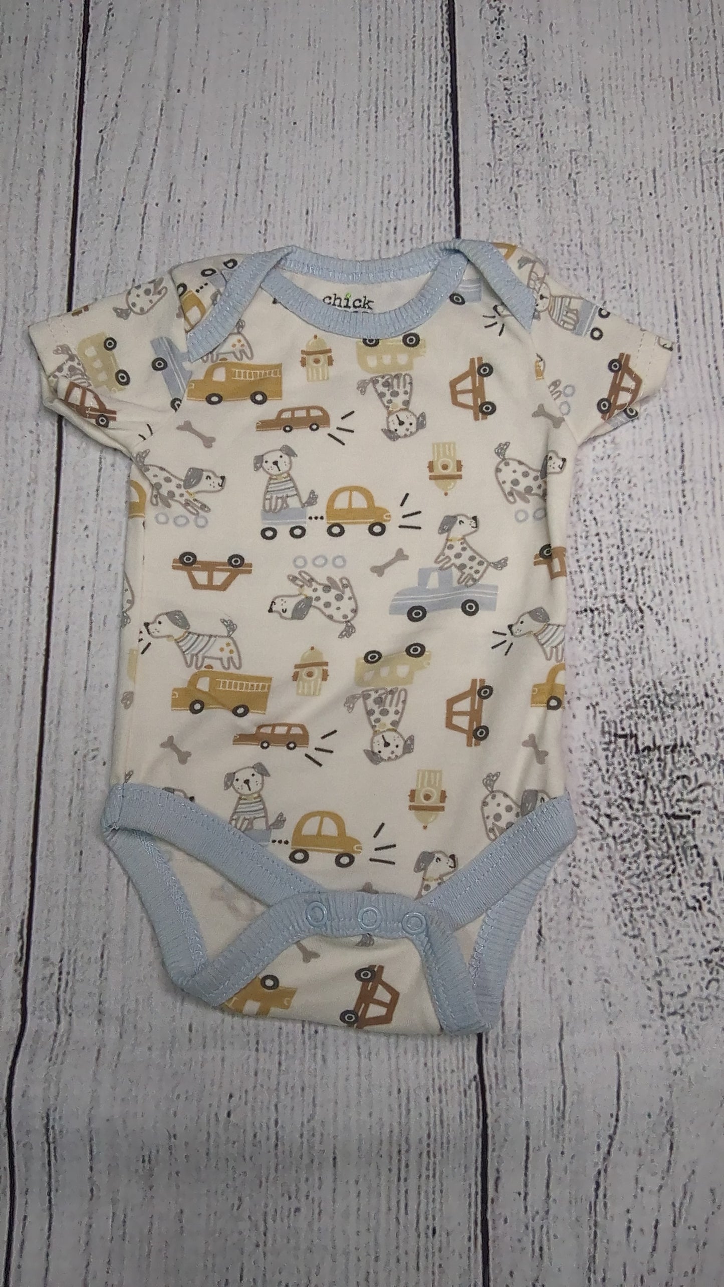 Chick Pea Short Sleeve Onesie - 3mo