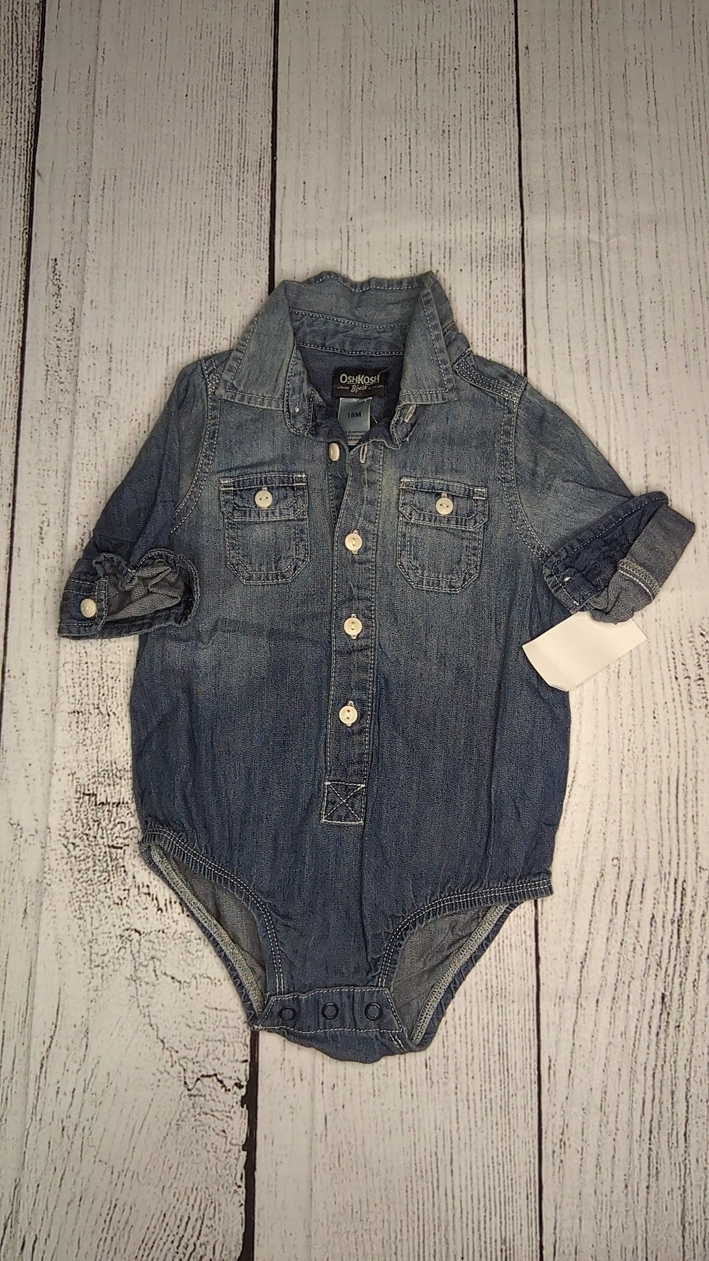 OshKosh Denim Onesie - 18mo