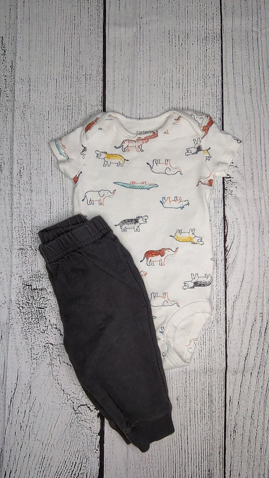 Carters Safari Set - 6mo