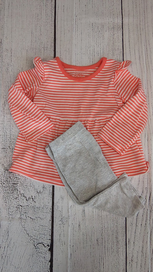 Striped Long Sleeve Set - 9mo