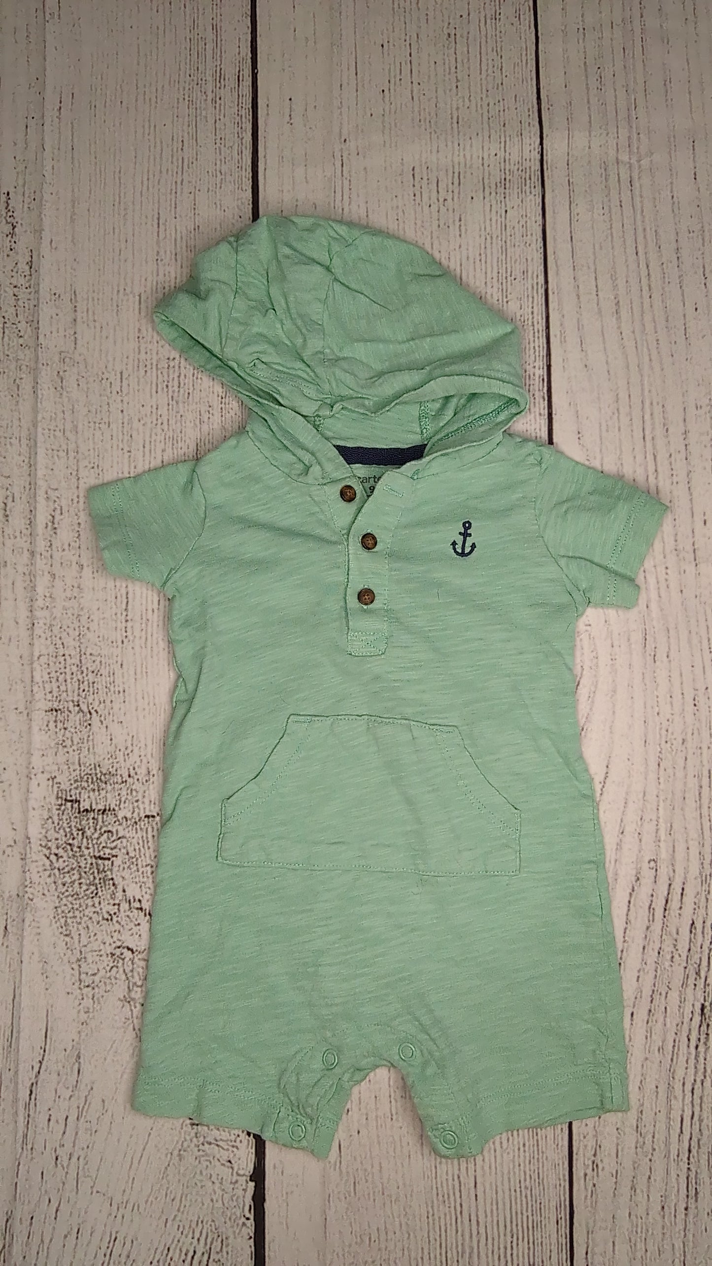 Carters Hooded Romper - 9mo