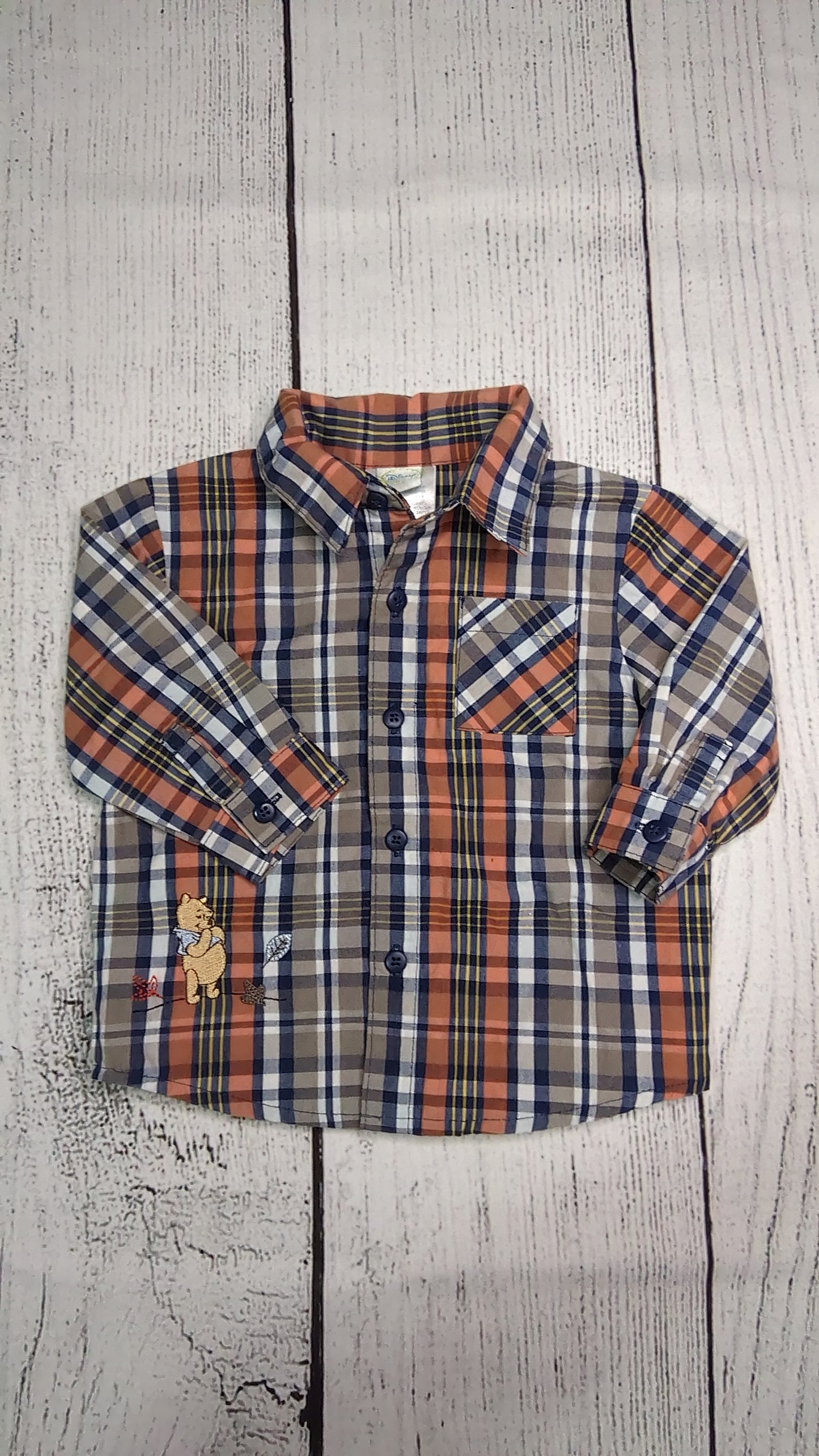 Disney Plaid Dress Shirt - 6mo