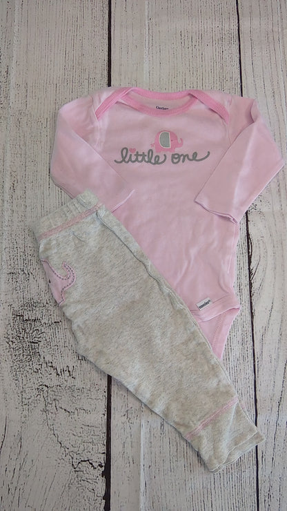 Elephant Long Sleeve Set - 9mo