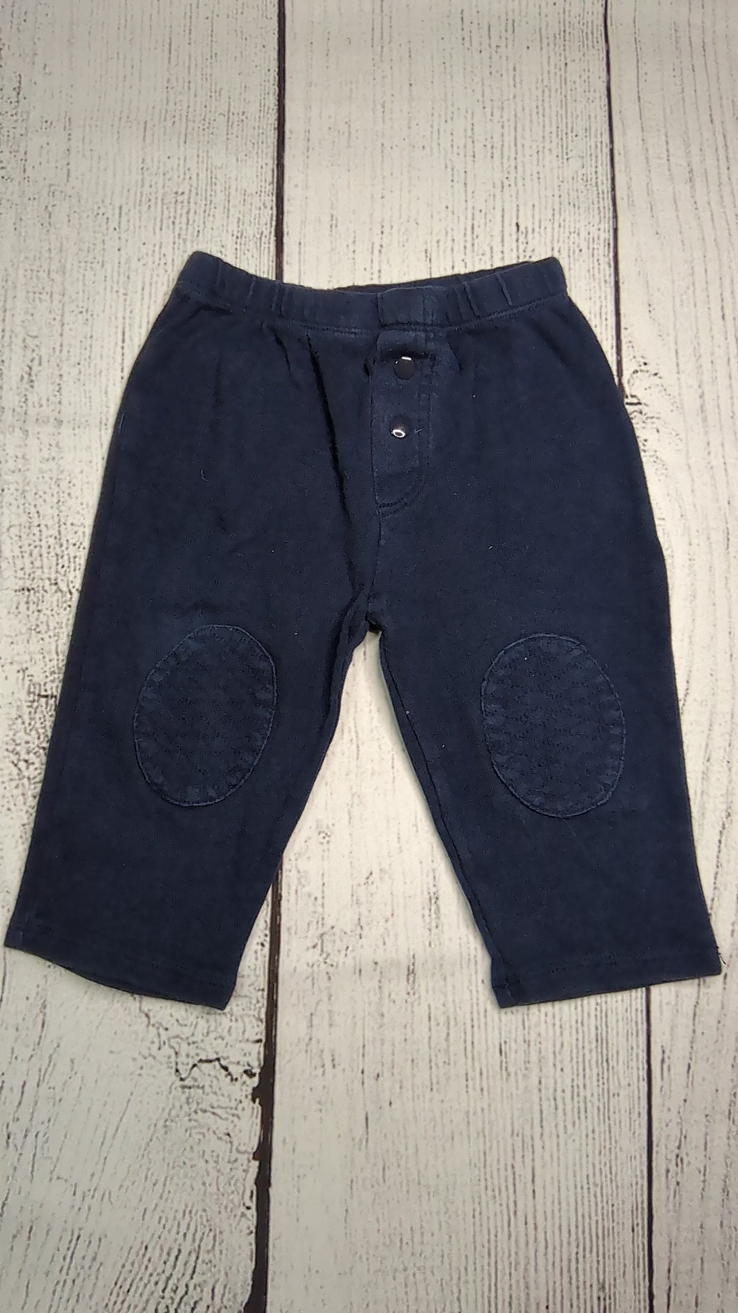 Navy Reinforced Knee Pants - 6mo