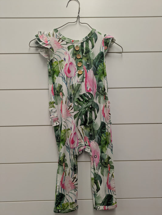 LITTLE BUM BUMS Bamboo ROMPER - NWT - *WT* - 18mo