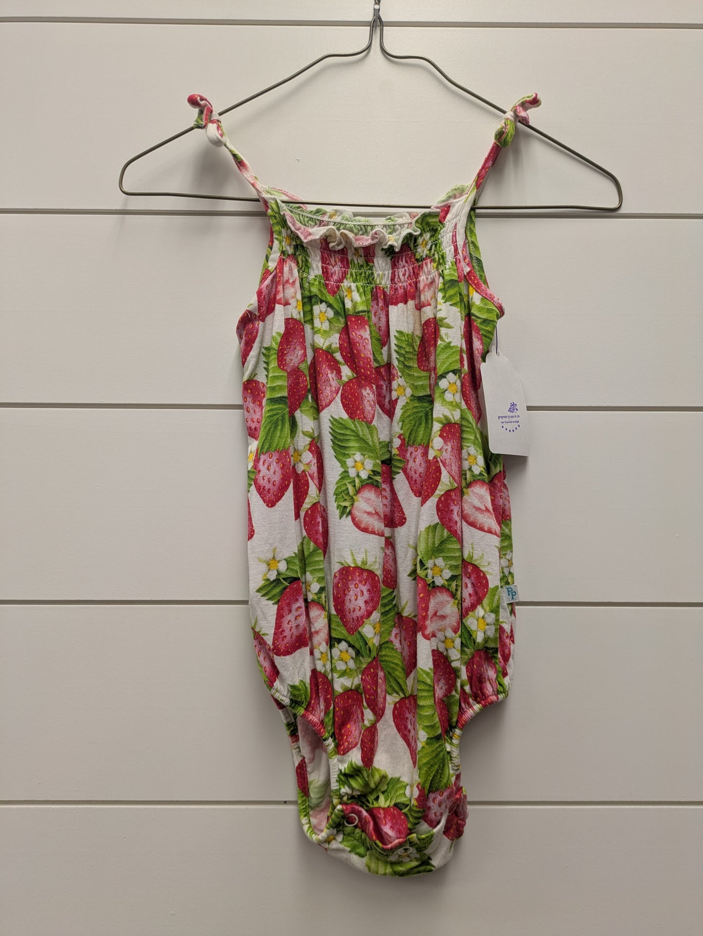 POSH PEANUT Bamboo ROMPER - *WT* - 24mo
