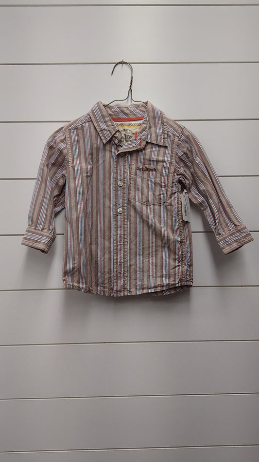 Oshkosh Button Down L S Striped - *WT* - 3T