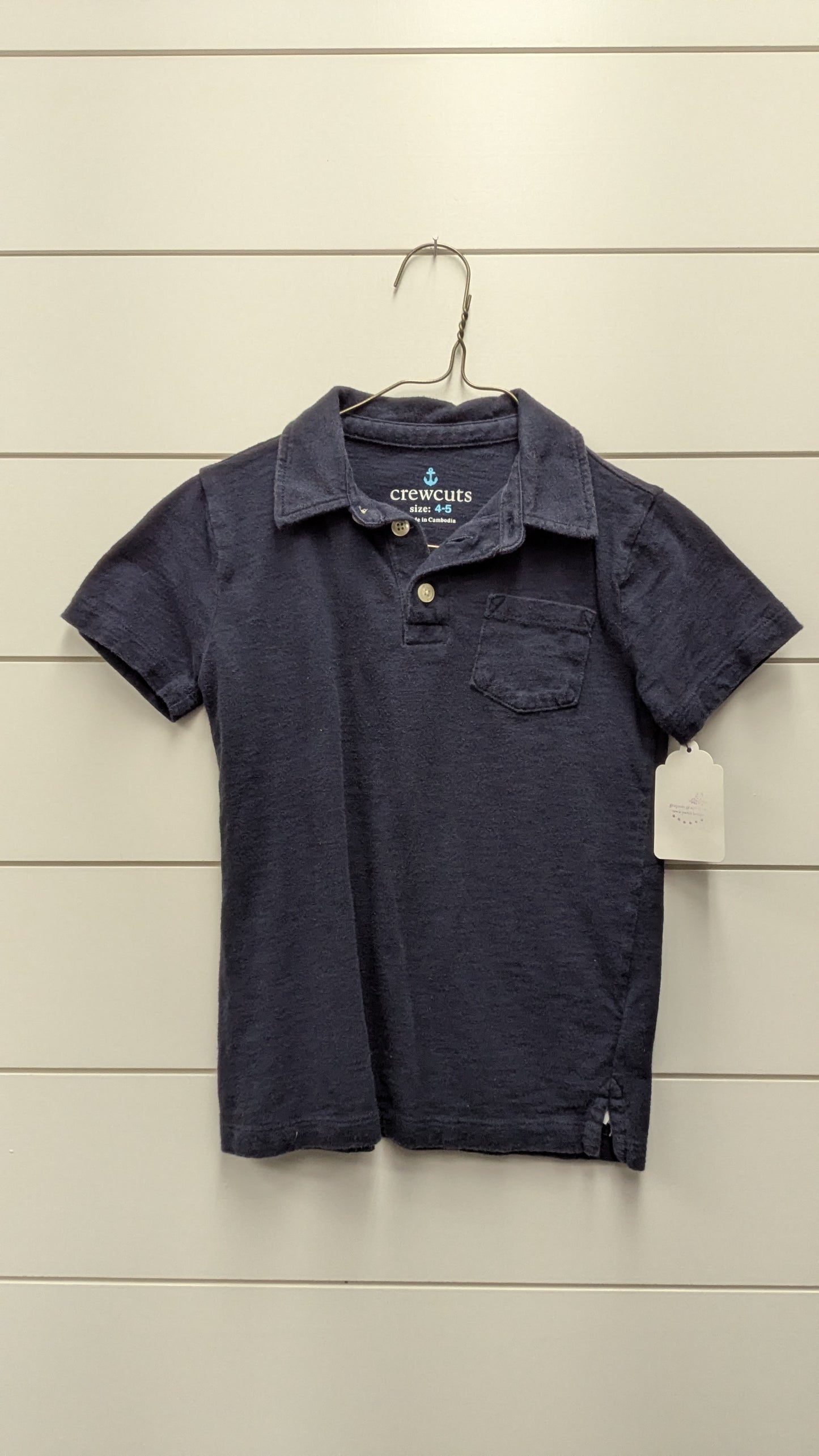 CREWCUTS POLO SS - *WT* - 5T