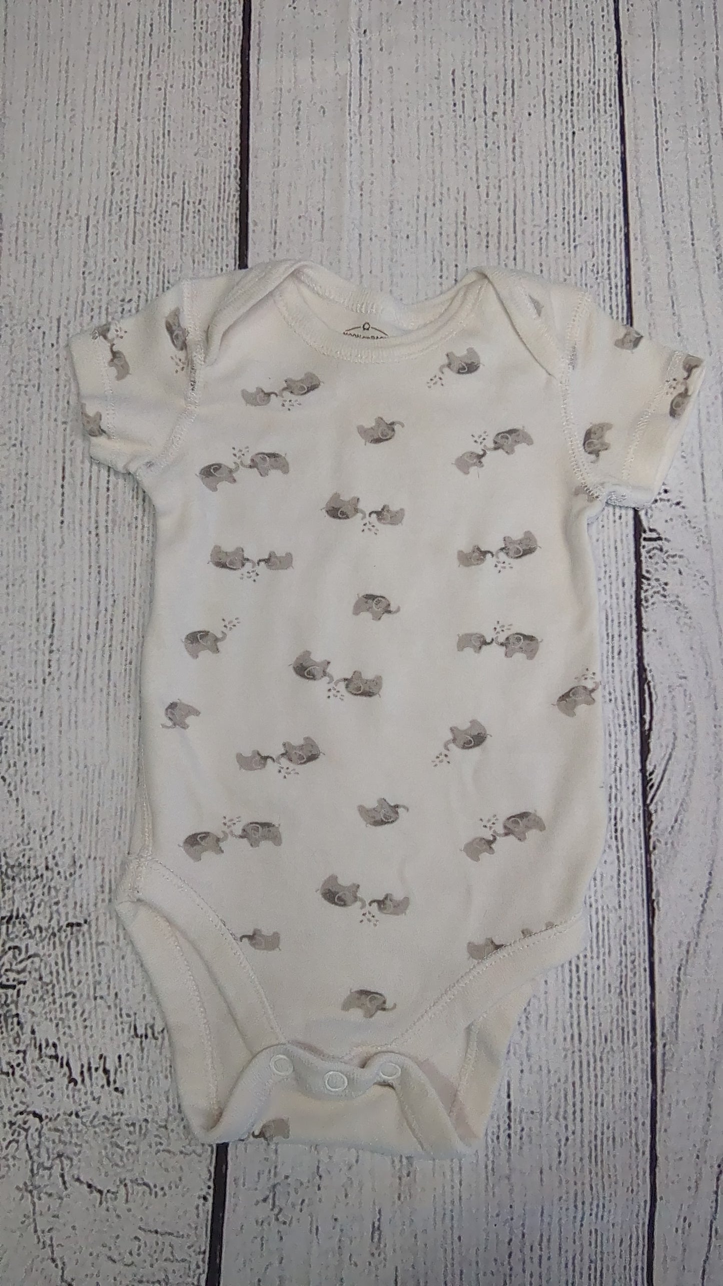 Elephant Onesie - 6mo