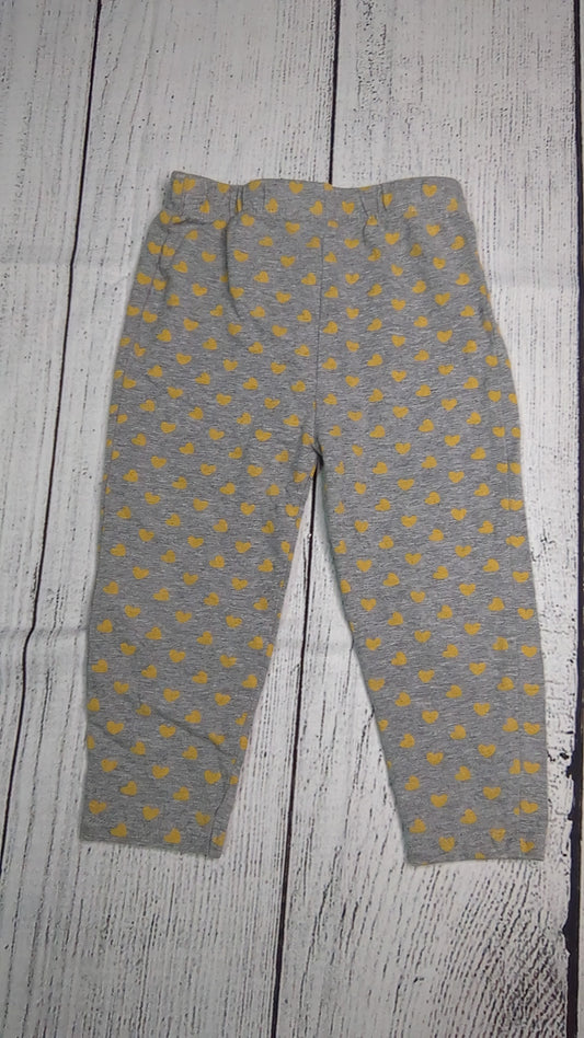 NFL Yellow Hearts Leggings - 24mo