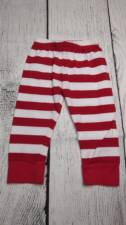 Red Striped Pants - 3mo