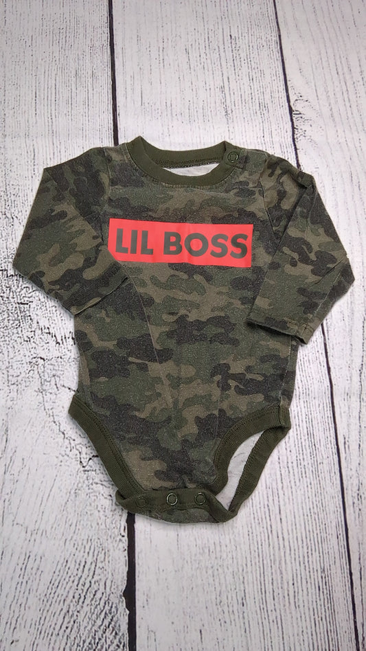 Camo Long Sleeve Onesie - 3mo