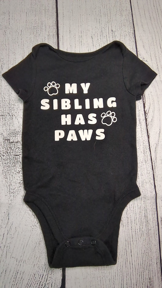 Paws Short Sleeve Onesie - 18mo