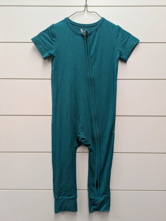 MERAKI HOLLOW Bamboo SHORT SLEEVE CONV ZIPPY - *WT* - 18mo