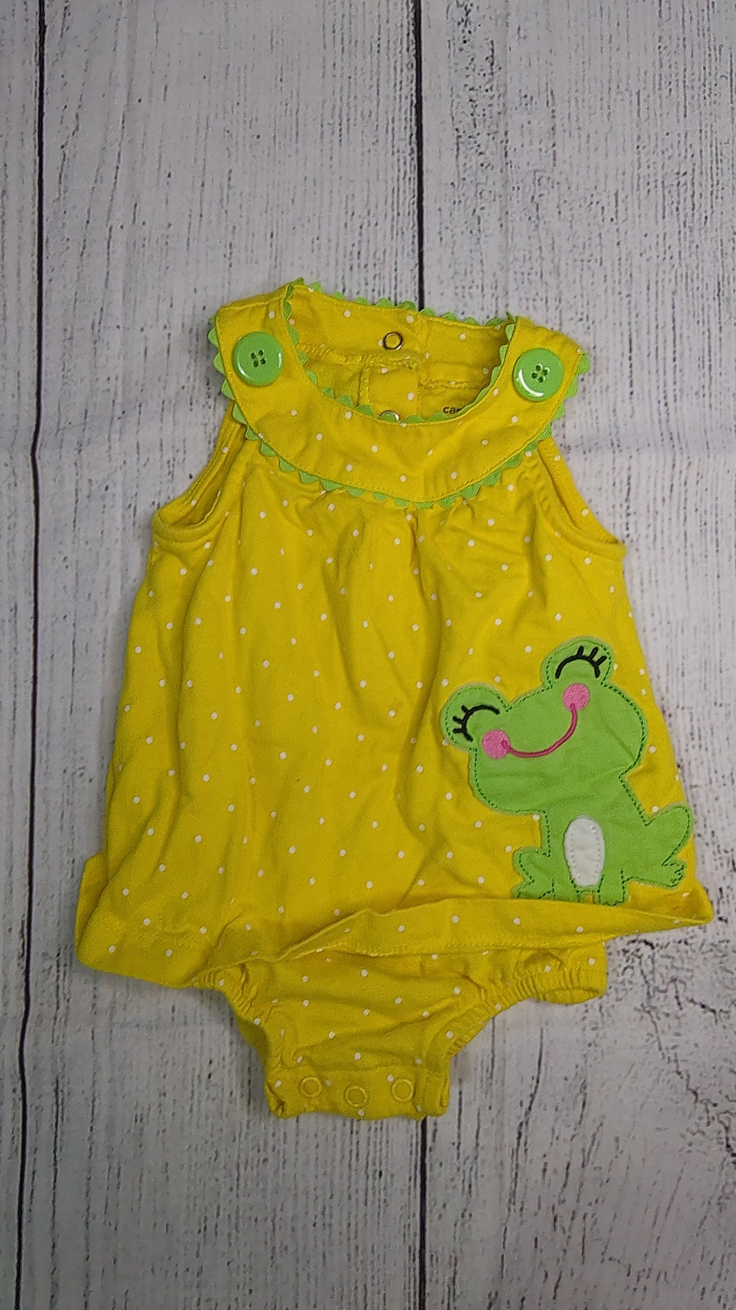 Carters Frog Onesie - 3mo