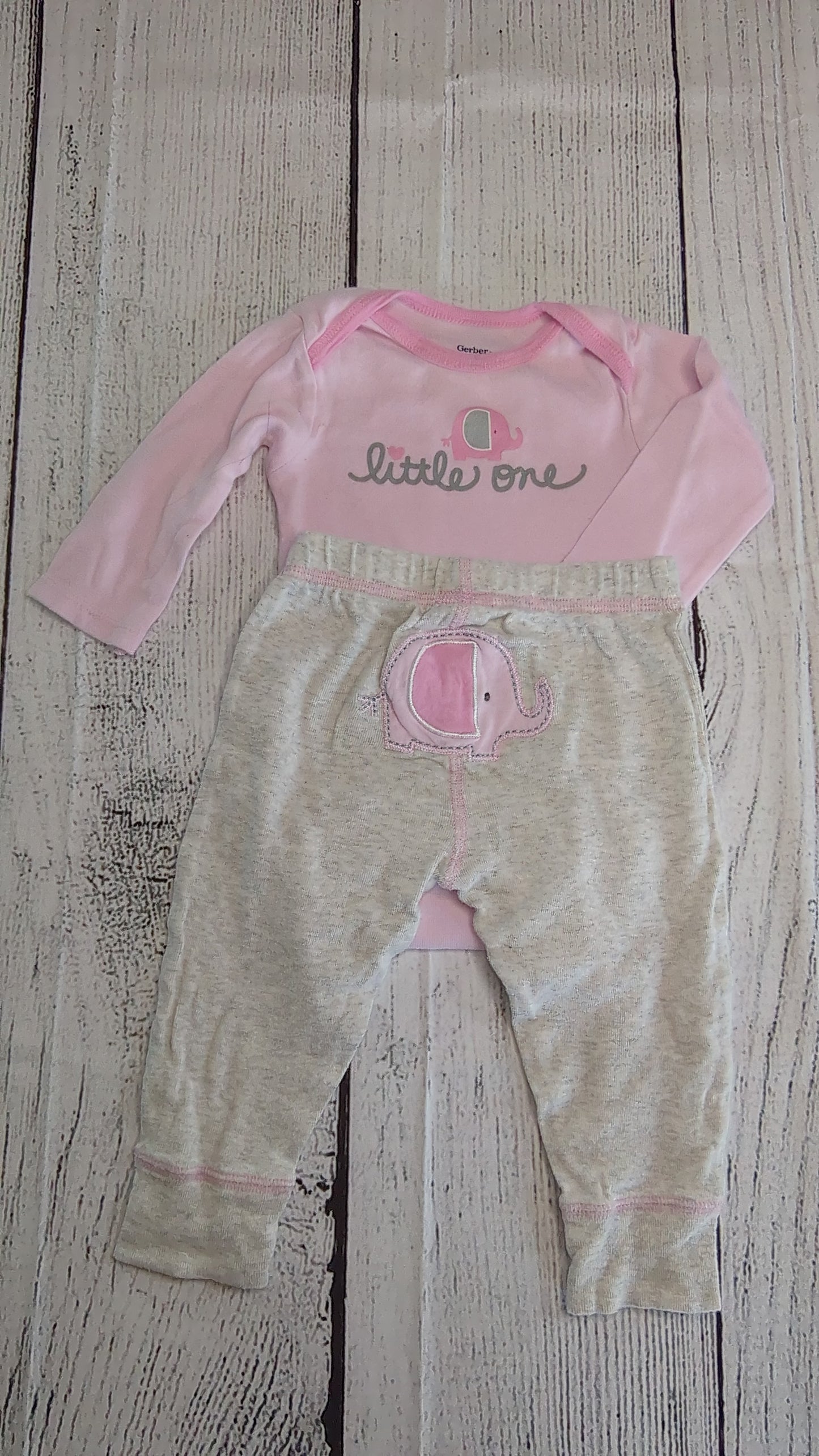 Elephant Long Sleeve Set - 9mo