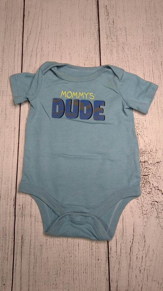 Dude Short Sleeve Onesie - 3mo