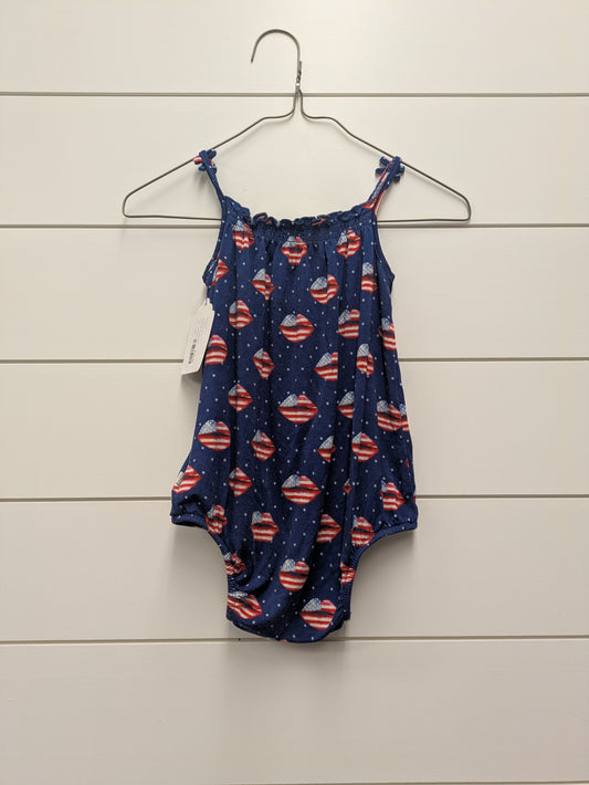 POSH PEANUT Bamboo ROMPER - *WT* - 24mo