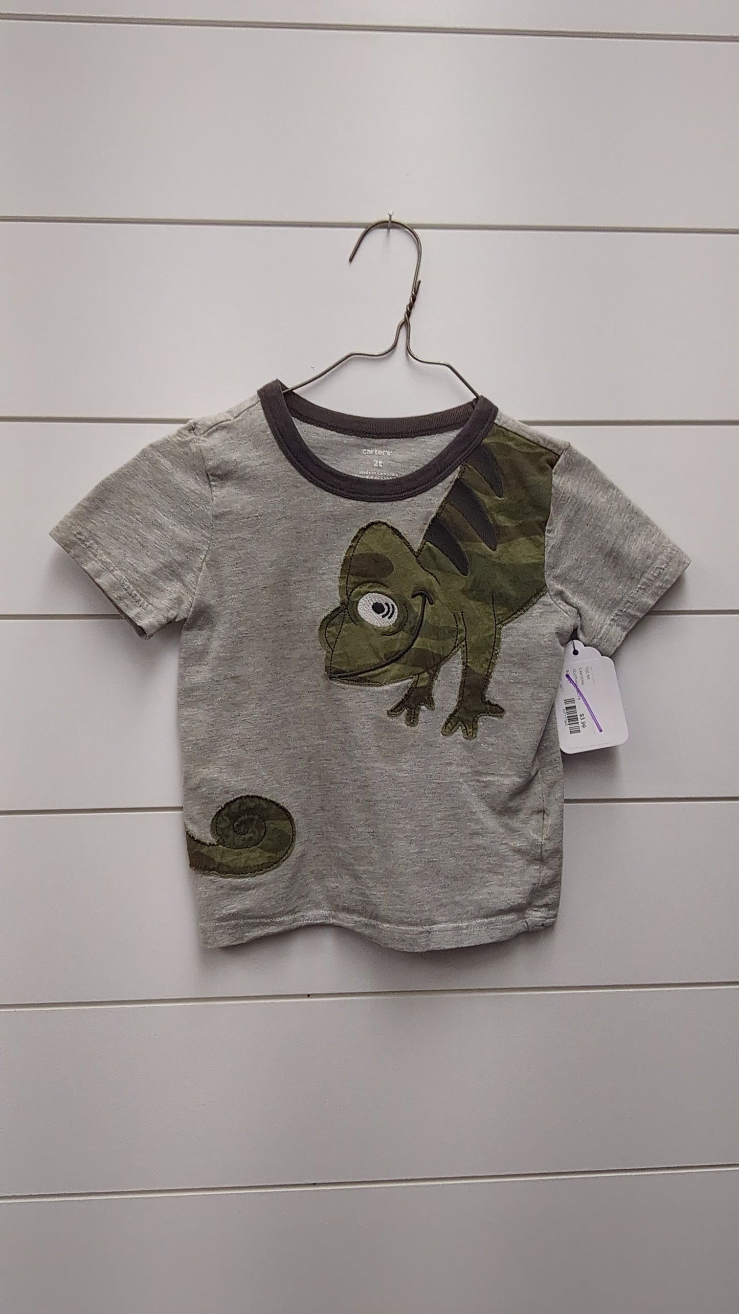 Carters Tee SS - *WT* - 2T