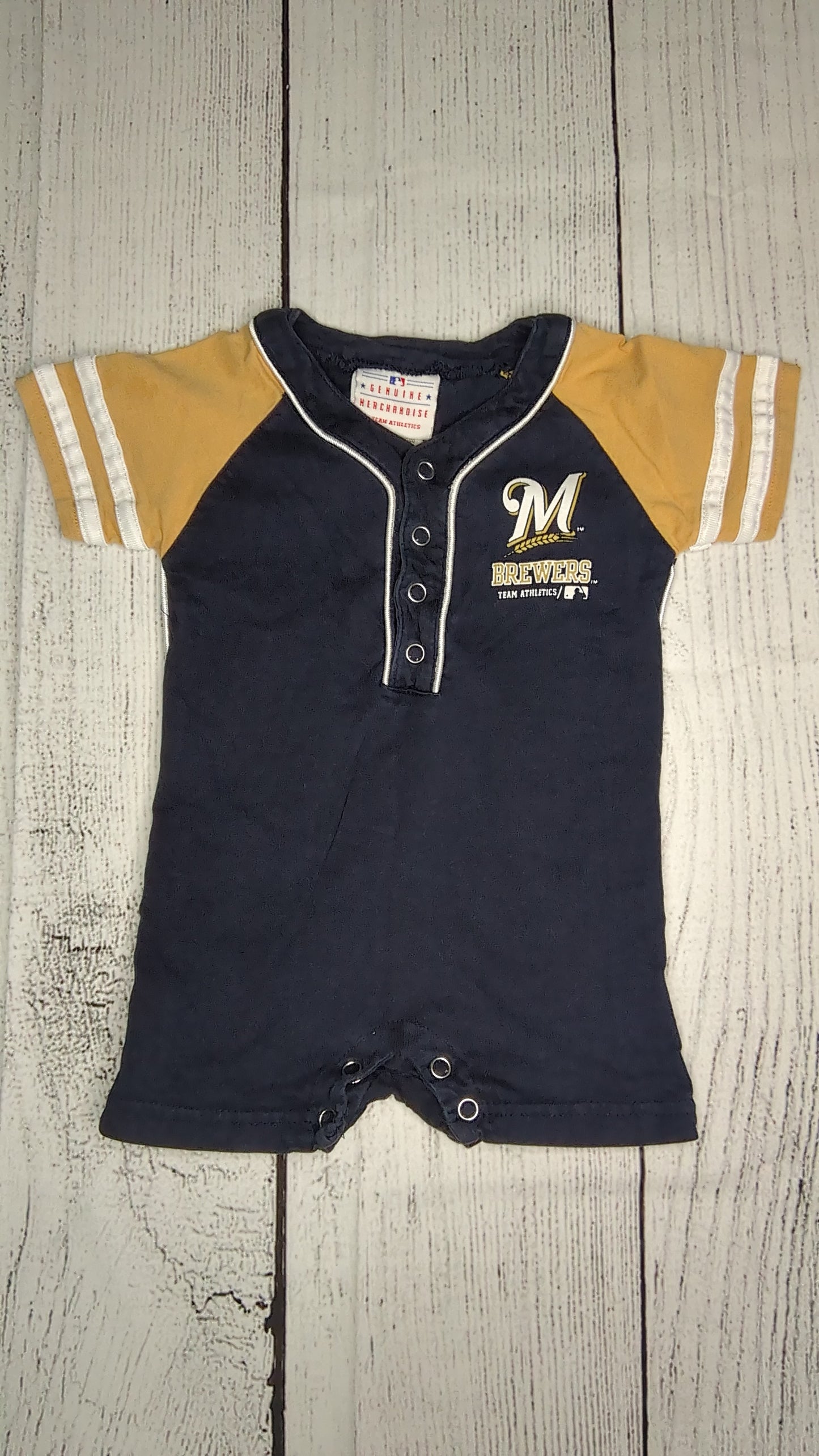 MLB Brewers Romper - 12mo