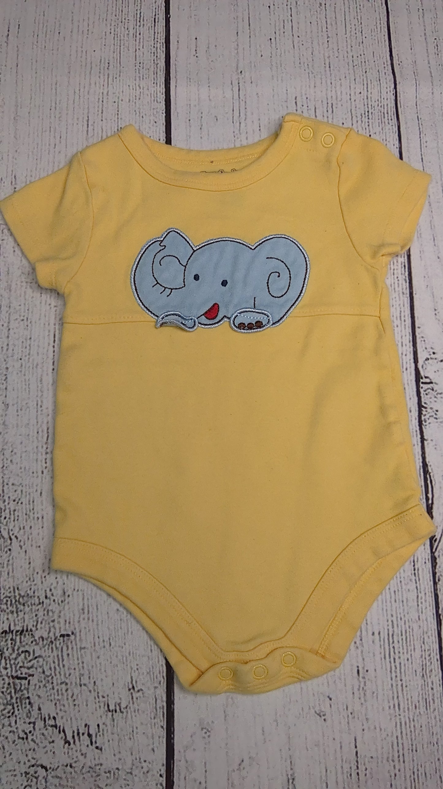 Elephant Short Sleeve Onesie - 6mo