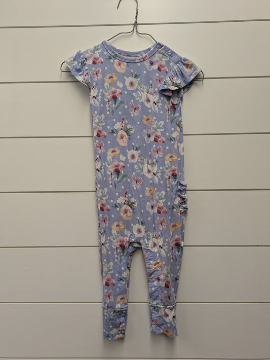 POSH PEANUT Bamboo ROMPER - *WT* - 24mo