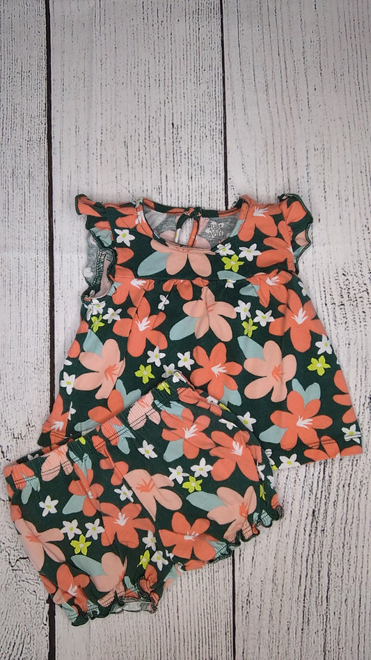 Carters Floral Set - 6mo