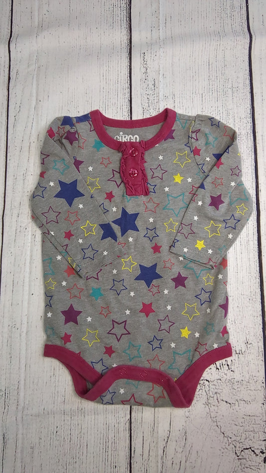 Stars Long Sleeve Onesie - 9mo