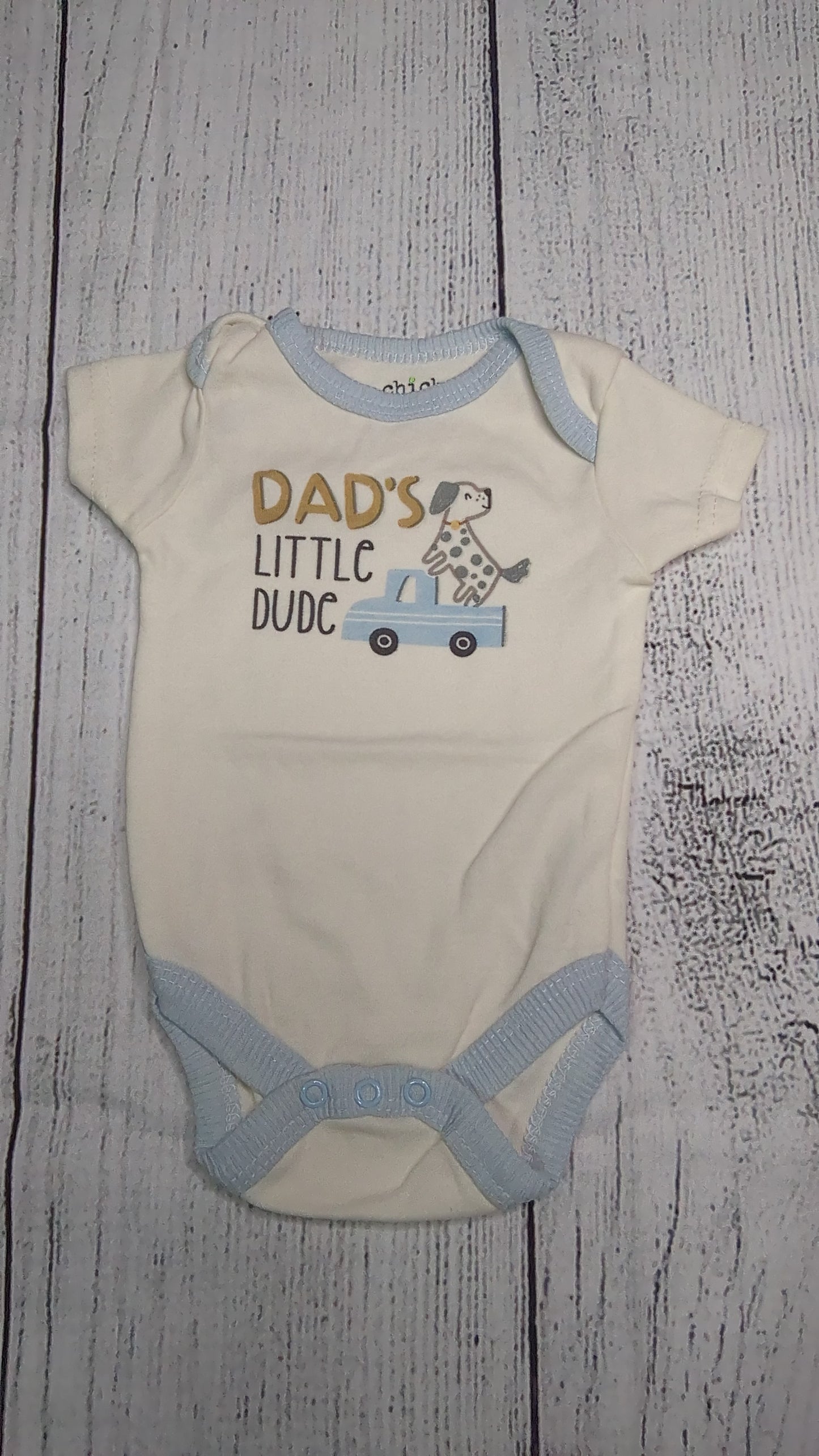 Chick Pea Short Sleeve Onesie - 3mo