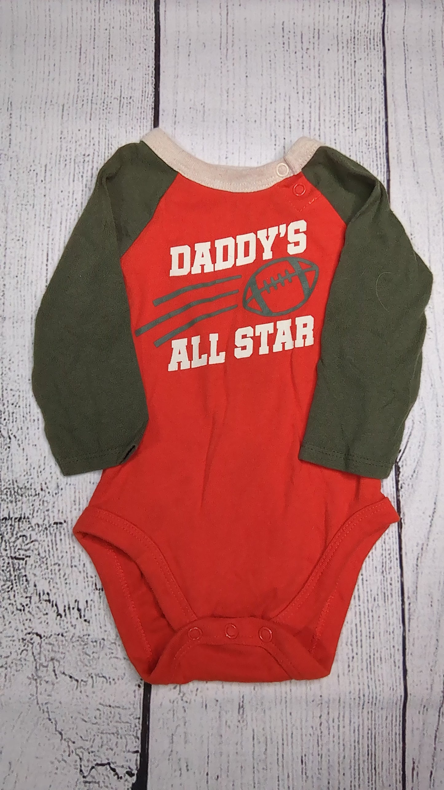 All Star Long Sleeve Onesie - 9mo