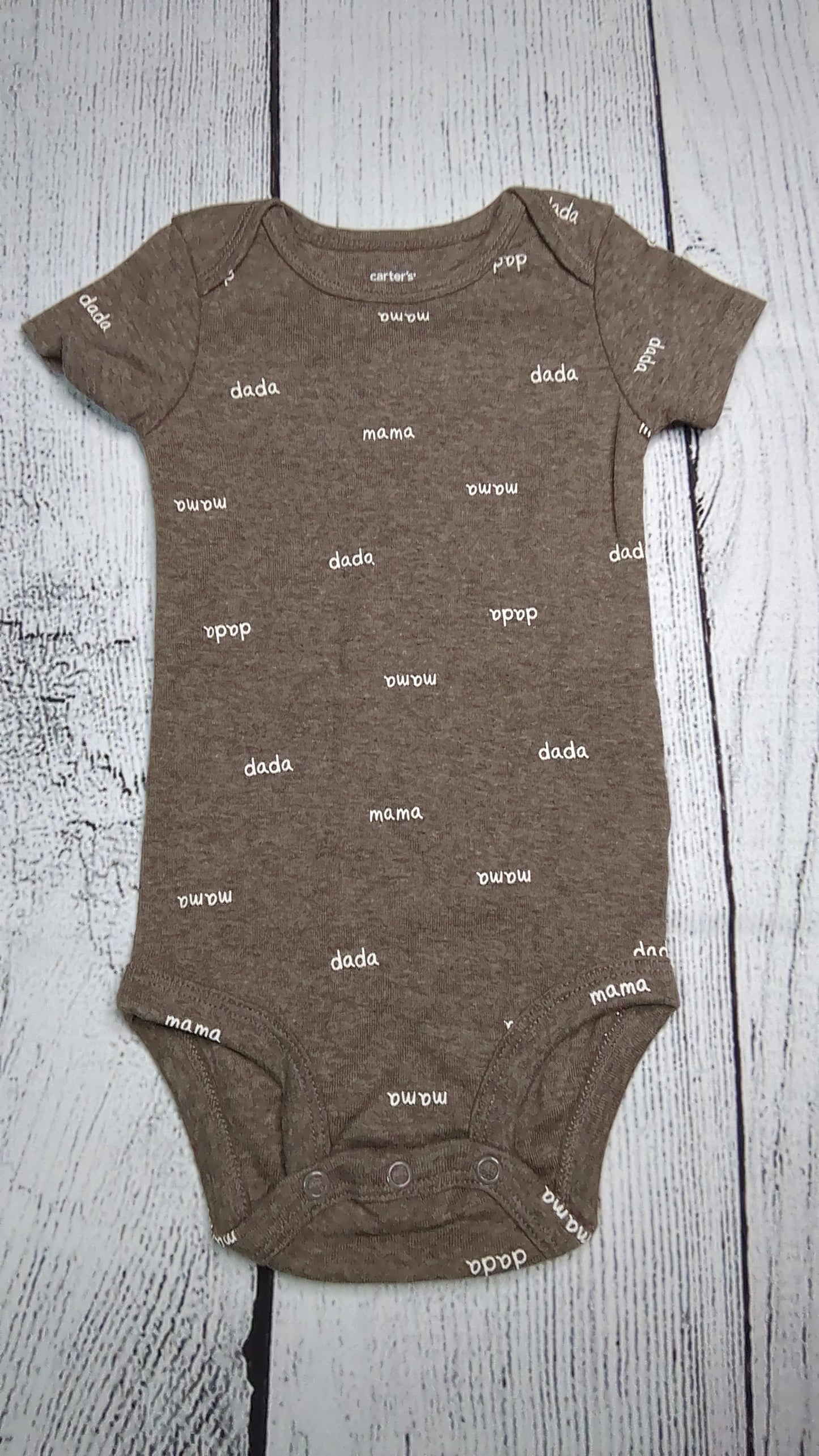 Carters Mom/Dad Onesie - 9mo