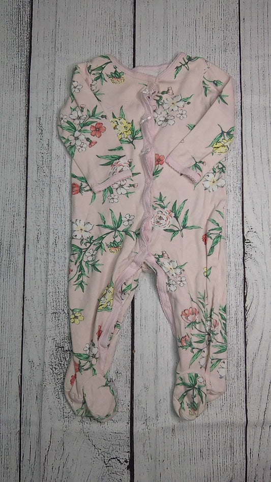 Carters Floral Sleeper - 9mo