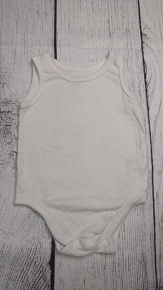 White Tank Onesie - 9mo