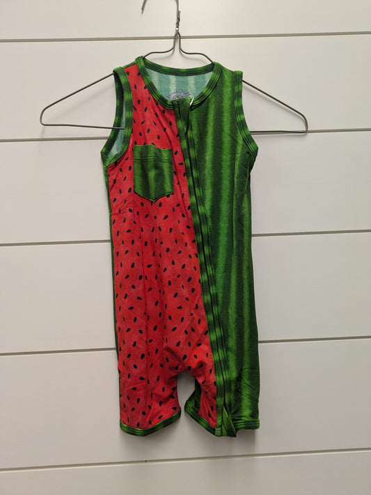 MERAKI HOLLOW Bamboo Watermelon Sugar - Tank Shortie Zip - *WT* - 6mo