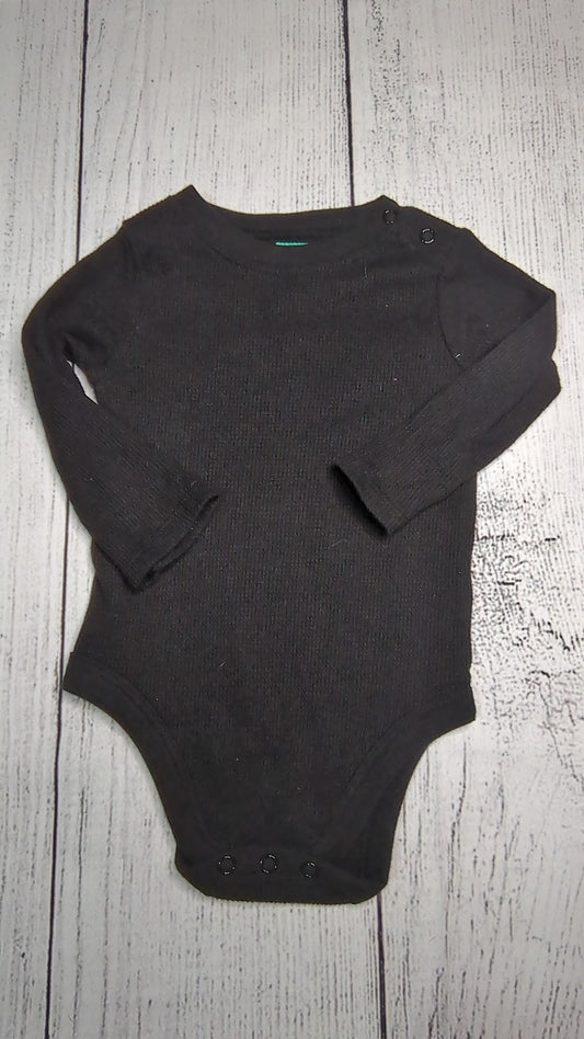 Black Long Sleeve Onesie - 12mo