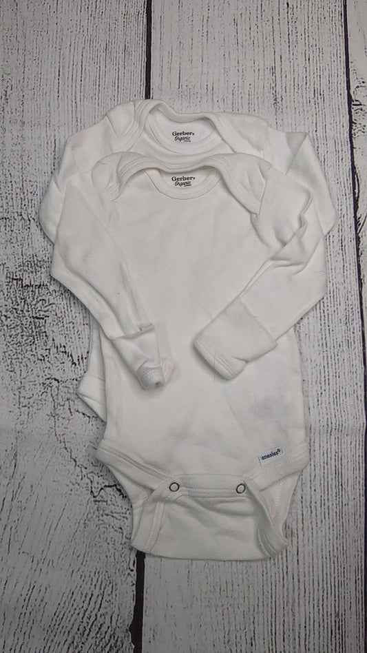 Long Sleeve 2 Pack Onesies - 3mo