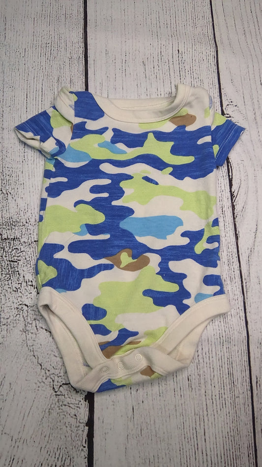 Camo Short Sleeve Onesie - 3mo